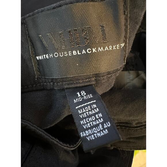 White House Black Market Mid Rise Straight Crop - Picture 2 of 9